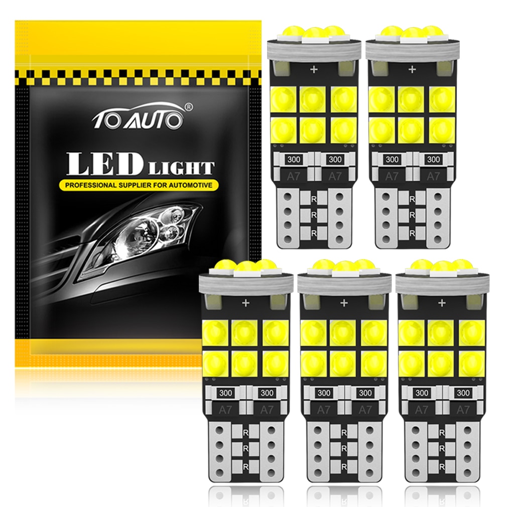 T10 W5W 194 501 Led Canbus ڵ ׸ , T10 15 SMD 3030 Ĩ   Ǳ   12V, 5 